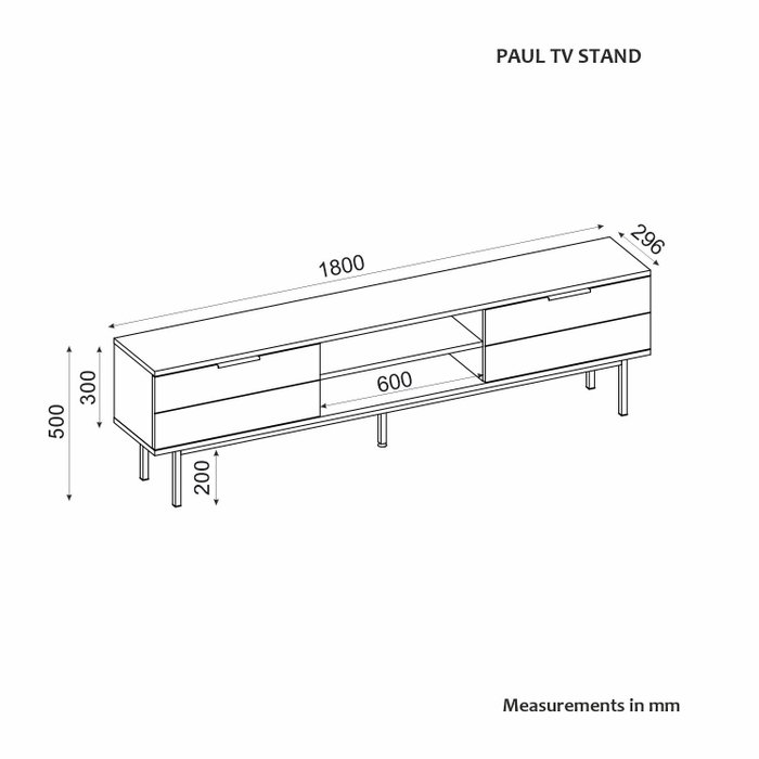 Hanah Home Paul Soporte para TV Antracita Hanah Home Paul Soporte para TV Antracita
